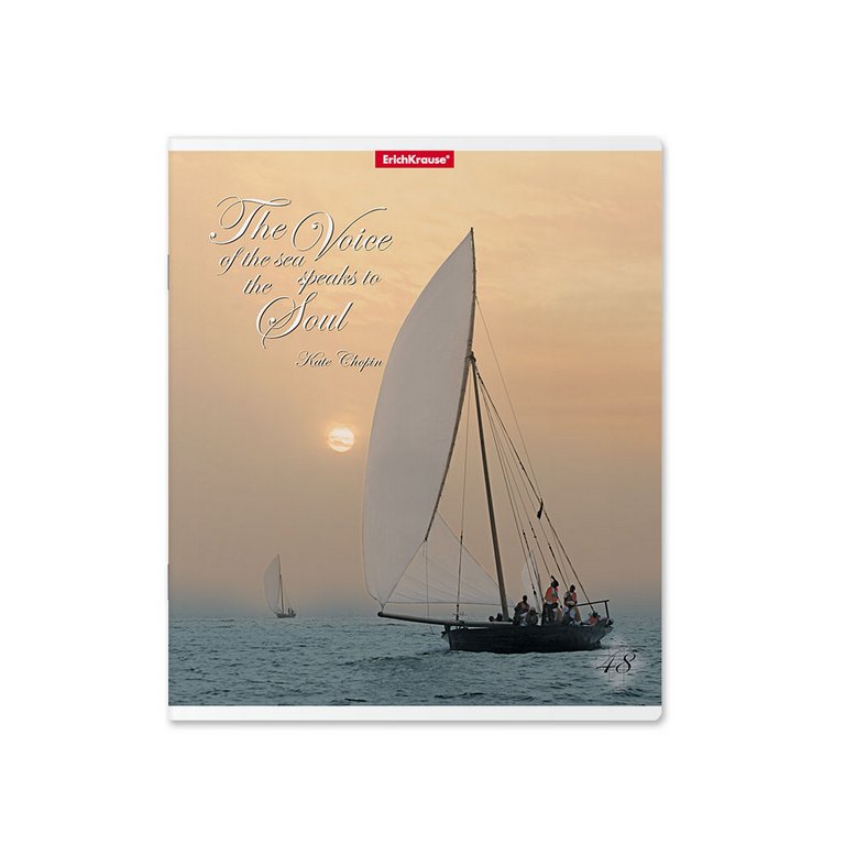 Тетрадь 48 лист кл. А5 на скрепке "Sea Breeze", матовая ламинация