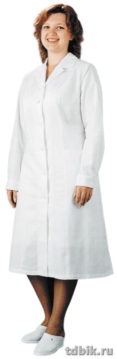 Спецодежда Халат женский "Медицинский" р-р 52-54  цвет белый