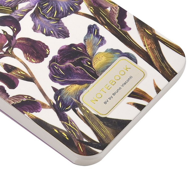 Блокнот А7  40л.,  75*105 мм, на гребне Bruno Visconti CUTE JOURNAL "Flora. Ирисы"