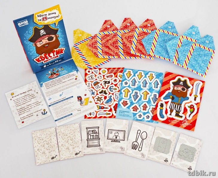 Игра настольная  Квест .4+ "Квестик пиратский Джек" БАНДА умников