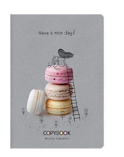 Тетрадь 40 лист кл. А5 на сшивке "NICE DAYS WITH MACARONS"