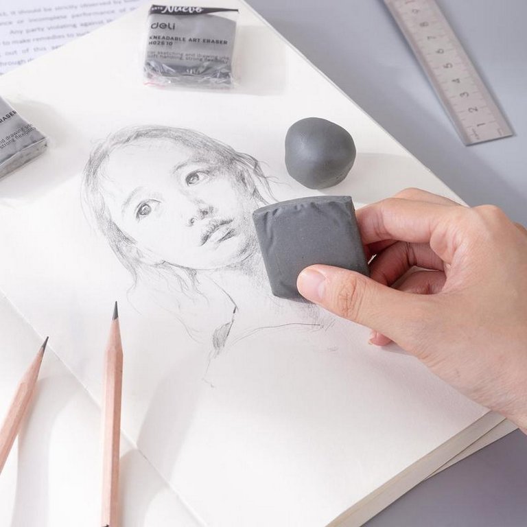 Ластик-клячка Deli Artenuevo 42*42*12мм, для ретуширования