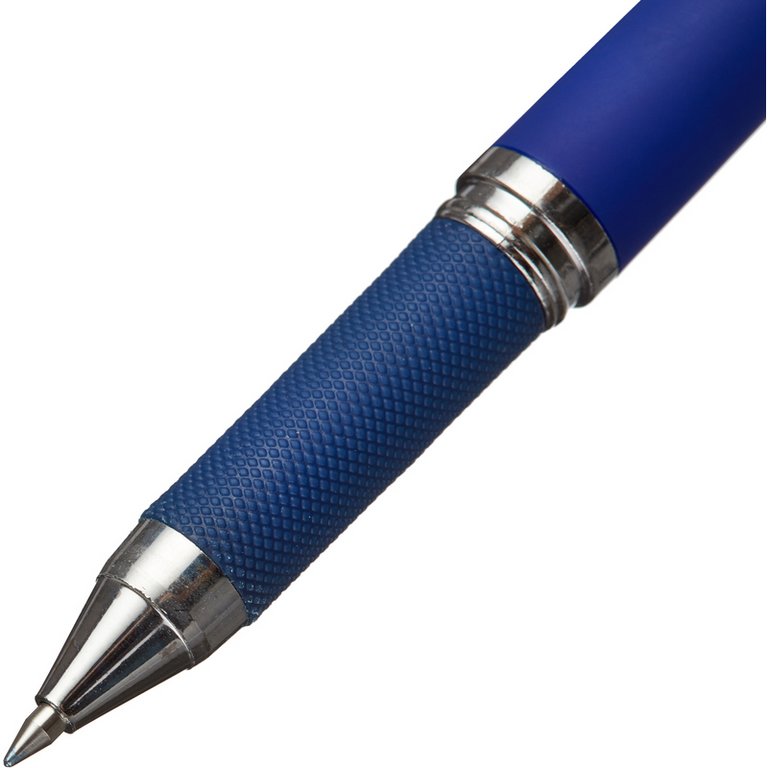 Ручка гелевая Attache резин. упор 1,0 мм синяя (стерж.124мм, линия 0,5мм)