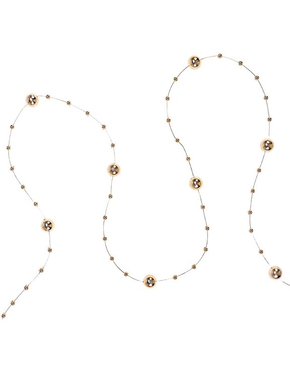 Бусы цвет золото, 10м "Новогоднее чудо"