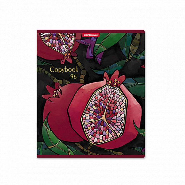 Тетрадь 96 лист кл. А5 на скрепке "Juicy Granate"