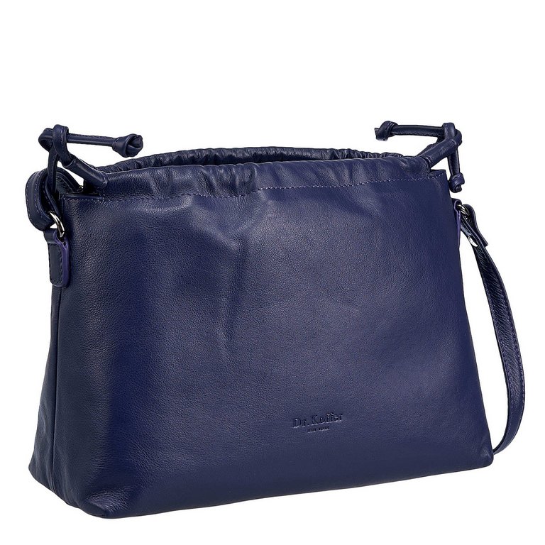 Сумка женская Dr.Koffer 28х20х12см см, нат.кожа синяя
