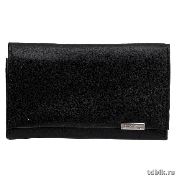 Футляр для ключей Dr.Koffer 7,5*12,5см черный