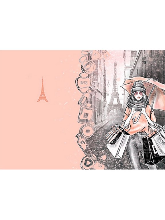 Обложка для паспорта MILAND "Art Print Paris" ПВХ slim