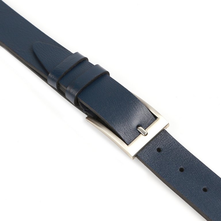 Ремень FABRETTI мужской, натуральная кожа, размер 130, синий