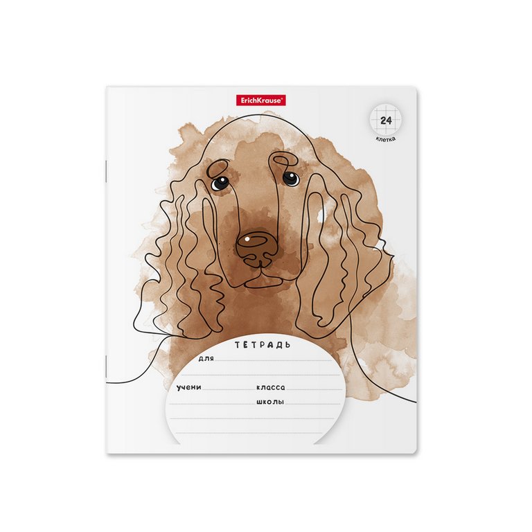 Тетрадь 24 лист кл. А5  "Дружок" 5 видов