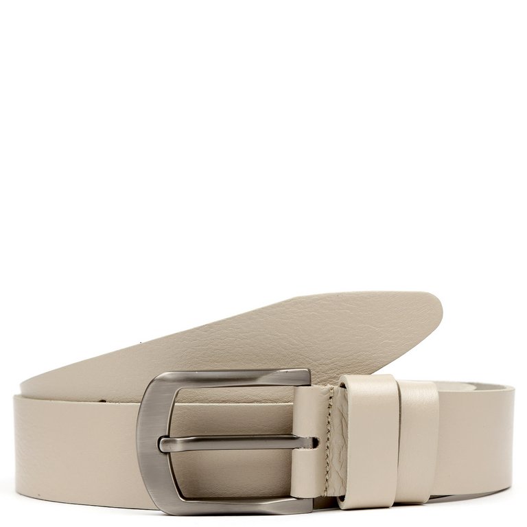 Ремень FABRETTI мужской, натуральная кожа, размер 125, бежевый