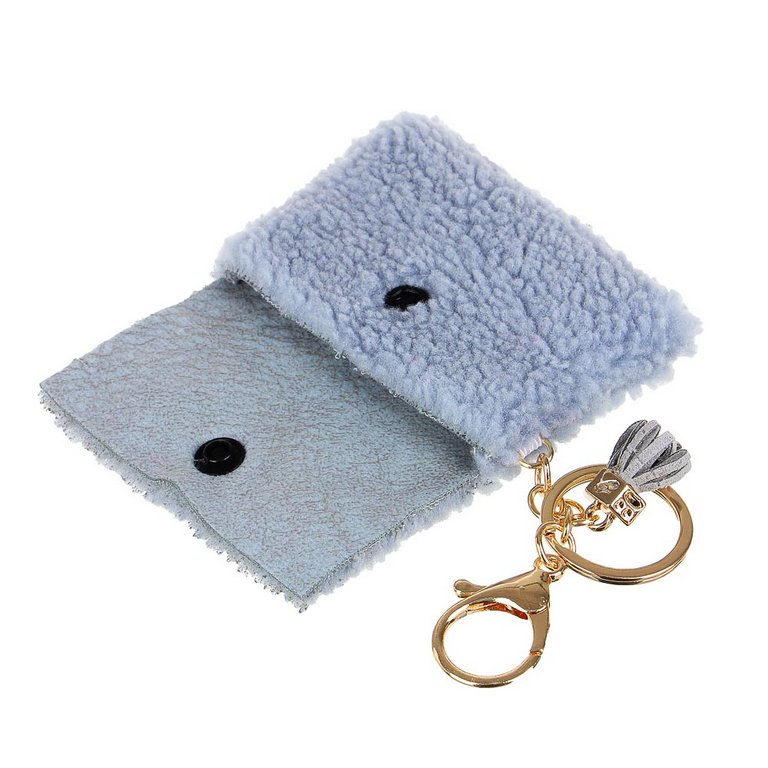 Брелок кошелек для мелочи 7*9 см, (плюш) ассорти