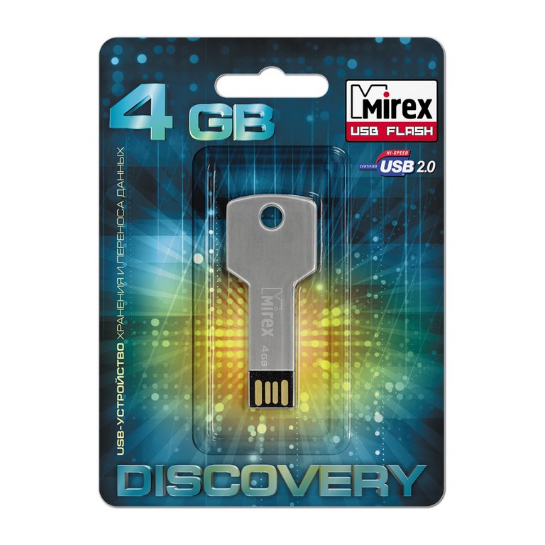 Флеш-диск  4Gb  Mirex Corner Key USB 2.0