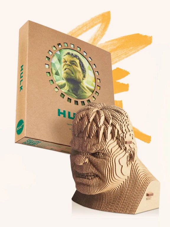 Сборная модель из гофрокартона "Халк" h=18см, 94 дет, 6+, 5cult