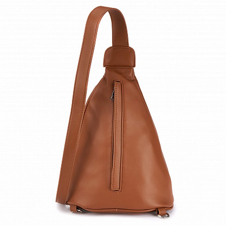 Рюкзак женский Jane's Story 25х30х16см, экокожа, коричневый