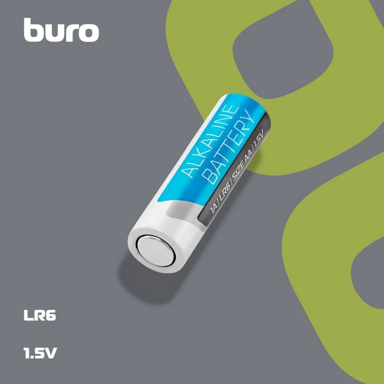 Батарейка щелочная LR-06 АА Buro Alkaline