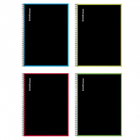 Тетрадь 120 лист кл. А4 на спирали "Accent" ламинация глянцевая, структурное тиснение "лён"