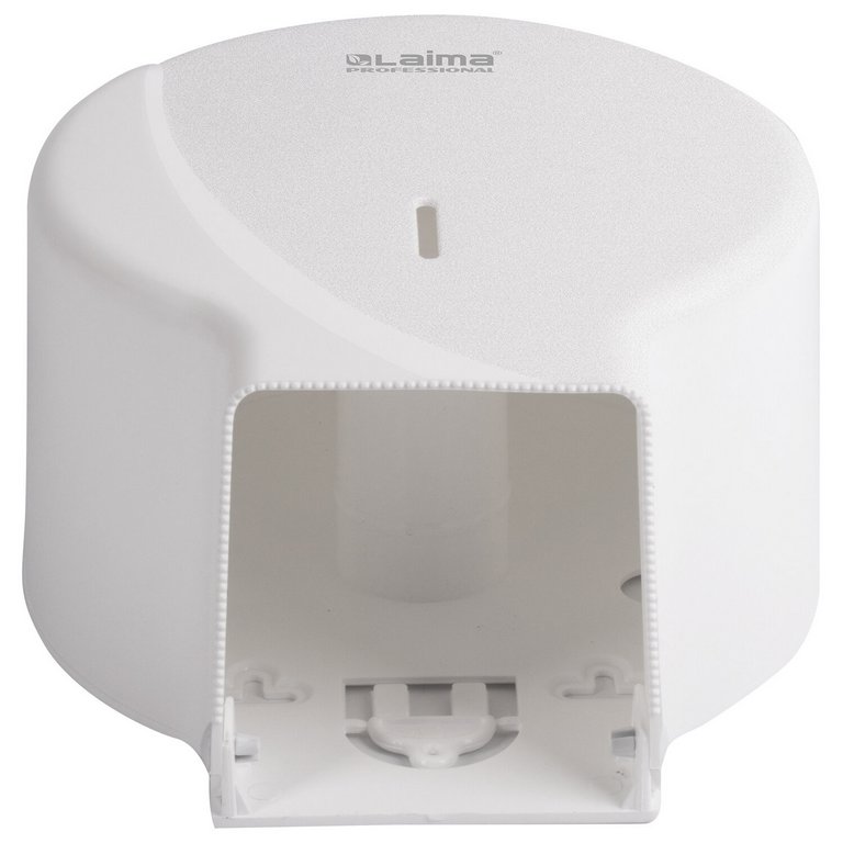 Диспенсер для туалетной бумаги в рулоне (1 рулон), белый пластик ЛАЙМА Professional (Т2)