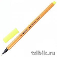 Ручка капиллярная Stabilo Point лимонно-желтая 0,4мм