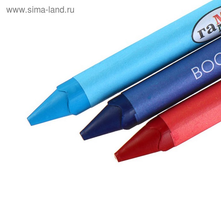 Набор карандашей восковых трехгранных 12 цв. ГАММА "Классические"