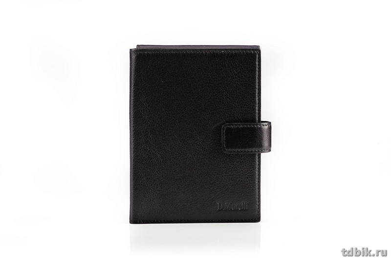Бумажник путешественника D.Morelli "Black" нат. кожа