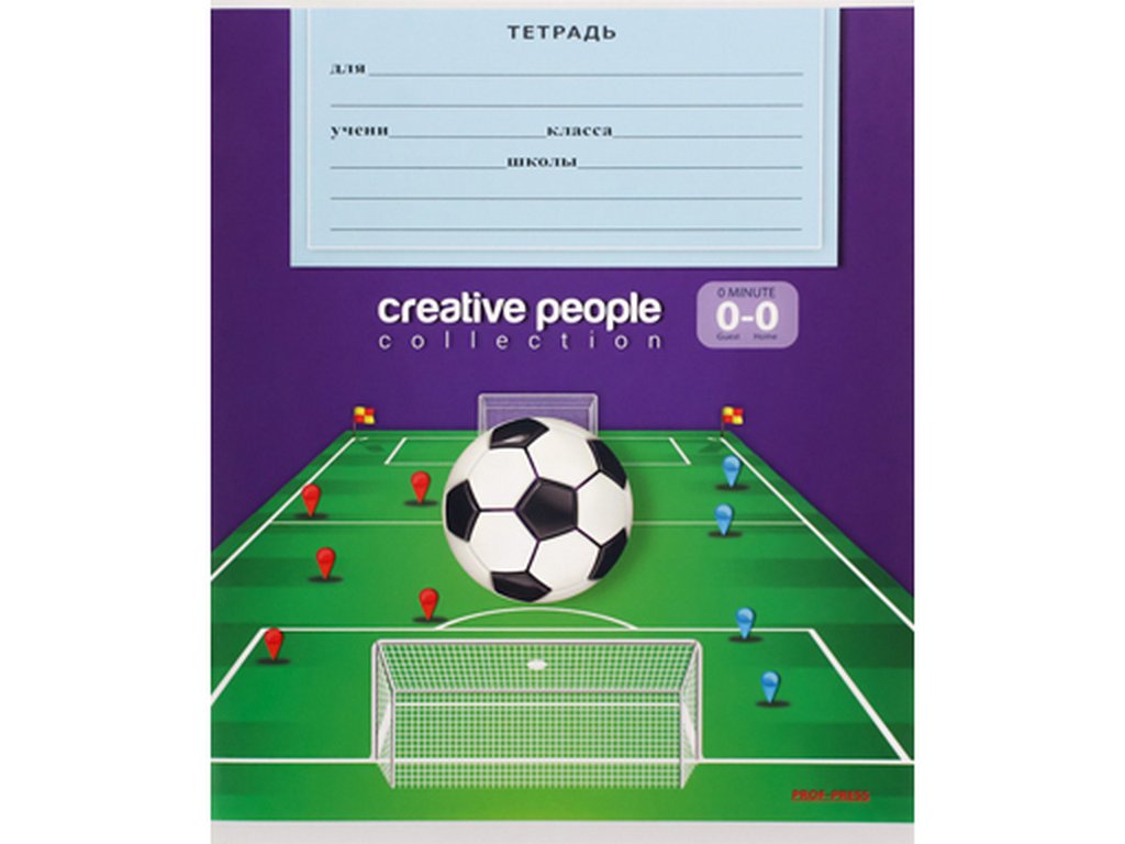 Тетрадь 12 лист кл. А5 "ФУТБОЛЬНАЯ ТАКТИКА МИКС" 5 ВИДОВ