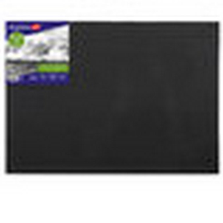 Холст грунтованный на картоне 25*35 см черный, мелкое зерно (100% хлопок, 280 г/м) BRAUBERG