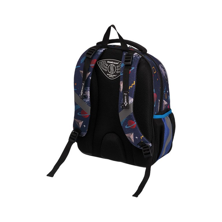 Рюкзак школьный для мальчика ErichKrause ErgoLine 15L "Cosmonaut" 39*28*14 см, синий
