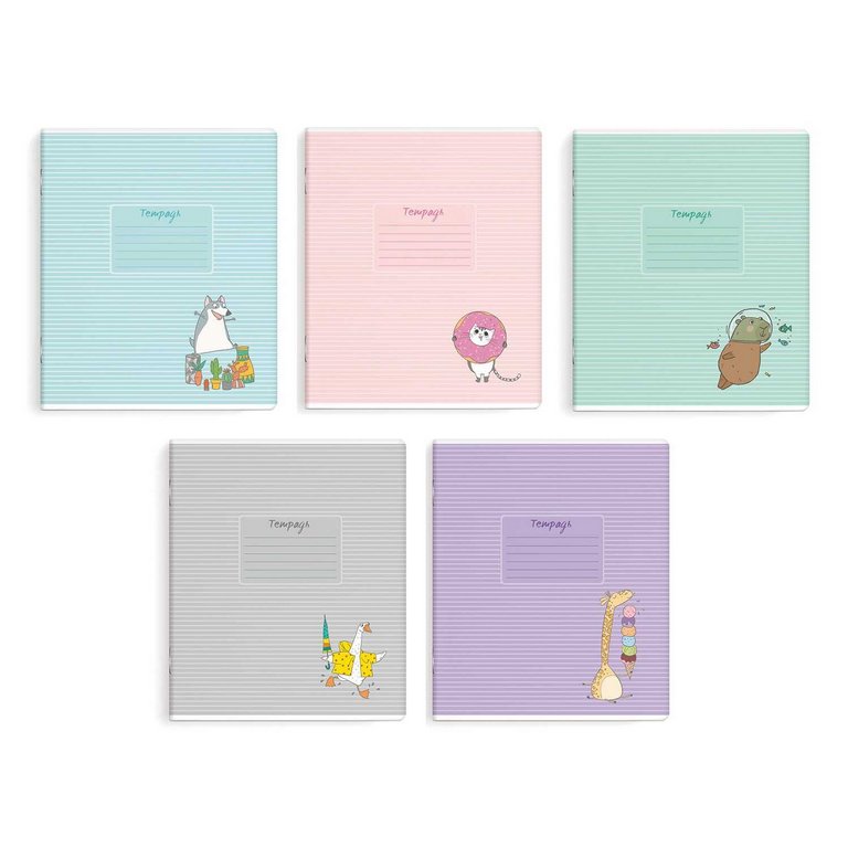 Тетрадь 24 лист лин. А5+ "Мечты животных" ассорти