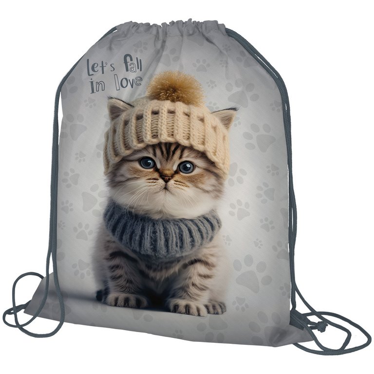 Сумка для обуви для девочки 48*38 см Seventeen "Котик"