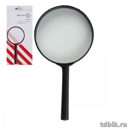 Лупа 75 мм, на ручке 5-кратн. увеличение Attomex