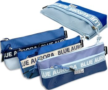 Пенал  для мальчика Intelligent "Blue Aurora" 22,5*9*4,6 см, текстиль