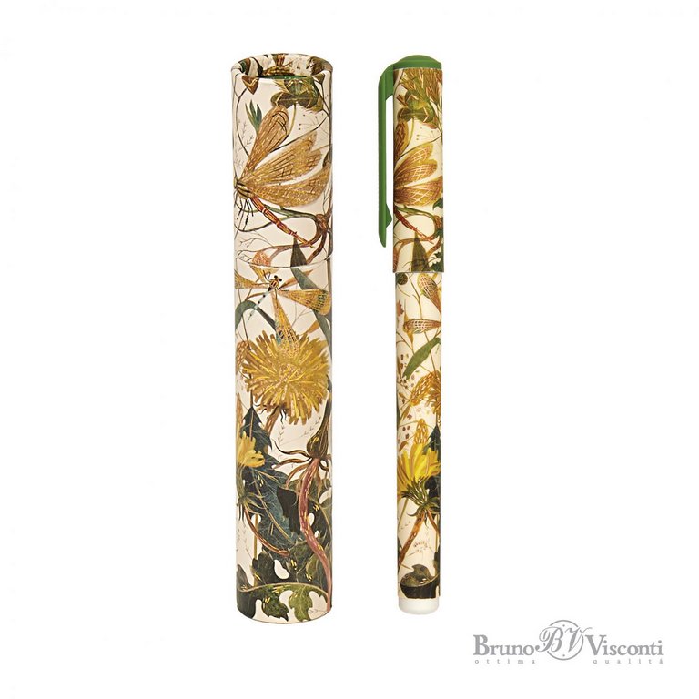 Ручка шариковая Bruno Visconti "Flora. Bright flowers" в футляре (картон), корпус ассорти