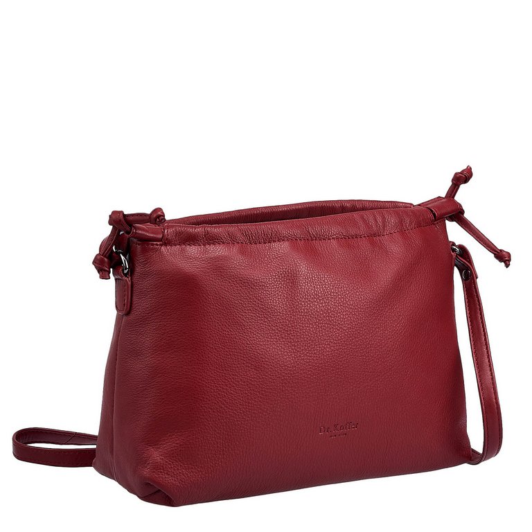 Сумка женская Dr.Koffer 28х20х12см см, нат.кожа бордовая