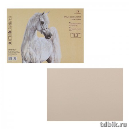 Бумага для пастели "Палаццо" 210*297мм Sand, 160 гр (50л/уп), цвет песочный