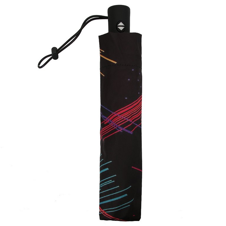 Зонт женский автомат Fabretti, 3 сложения, эпонж, красный