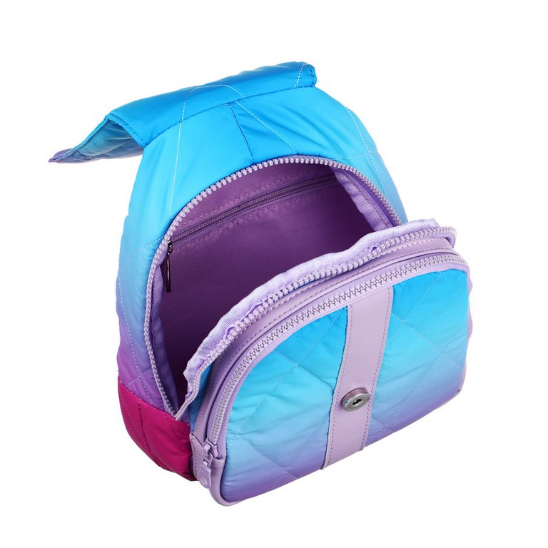 Рюкзак молодежный женский 26*21*12 см "Лазурь" нейлон, иск. кожа
