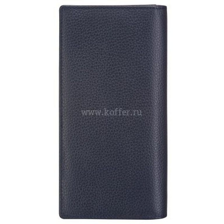 Портмоне Dr.Koffer 18*9см, нат. кожа, синий