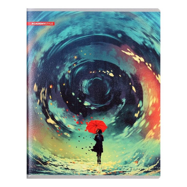 Тетрадь 96 лист кл. А5 на скрепке "Фентези"