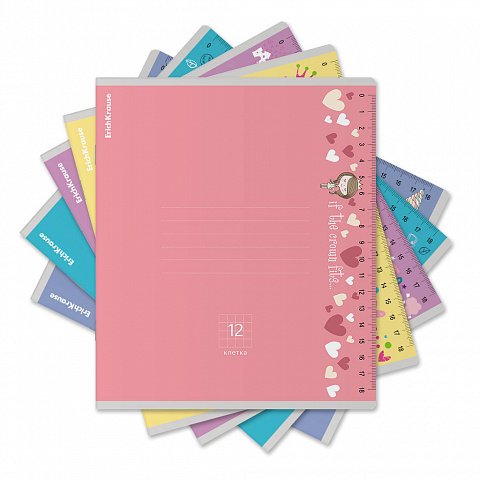 Тетрадь 12 лист кл. А5  "Ruler Magic" MIX ErichKrause