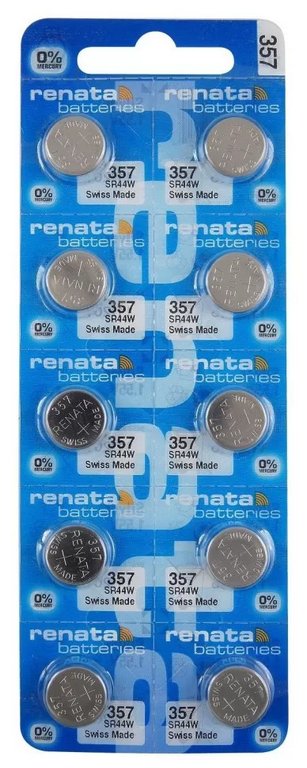 Батарейка дисковая Renata SR357 SR-44W ч