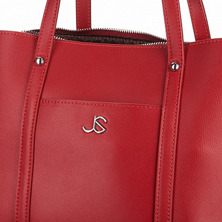 Сумка женская Jane's Story бургунди, нат. кожа