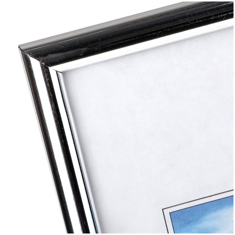 Рамка для фотографий 21*30 см пластик цв. серебро (вставка стекло) OfficeSpace (багет 14мм)