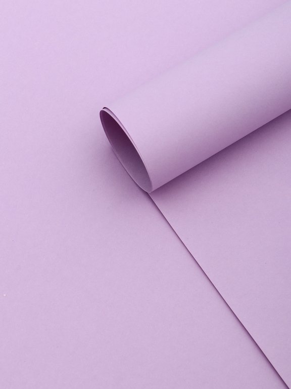 Бумага упаковочная 50*70 см крафт листами однотонная "Сирень"