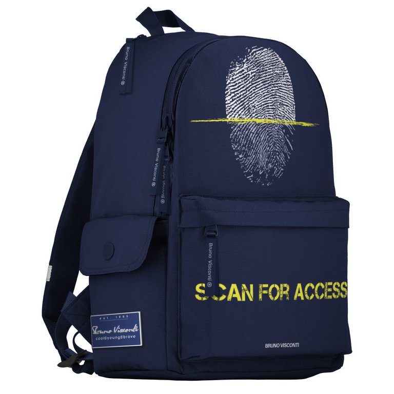 Рюкзак молодежный мужской Bruno Visconti "SCAN" синий