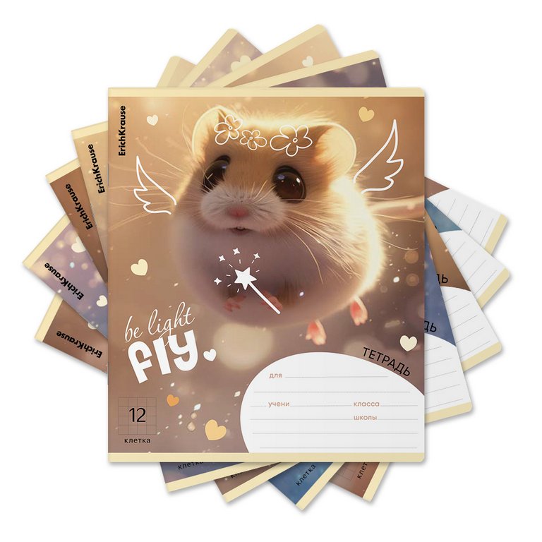 Тетрадь 12 лист кл. А5+ "Fluffy" 5 видов