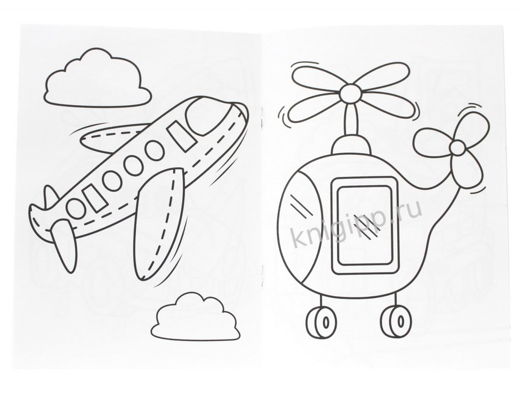 Раскраска А5 "Веселый транспорт" ПРОФ-пресс