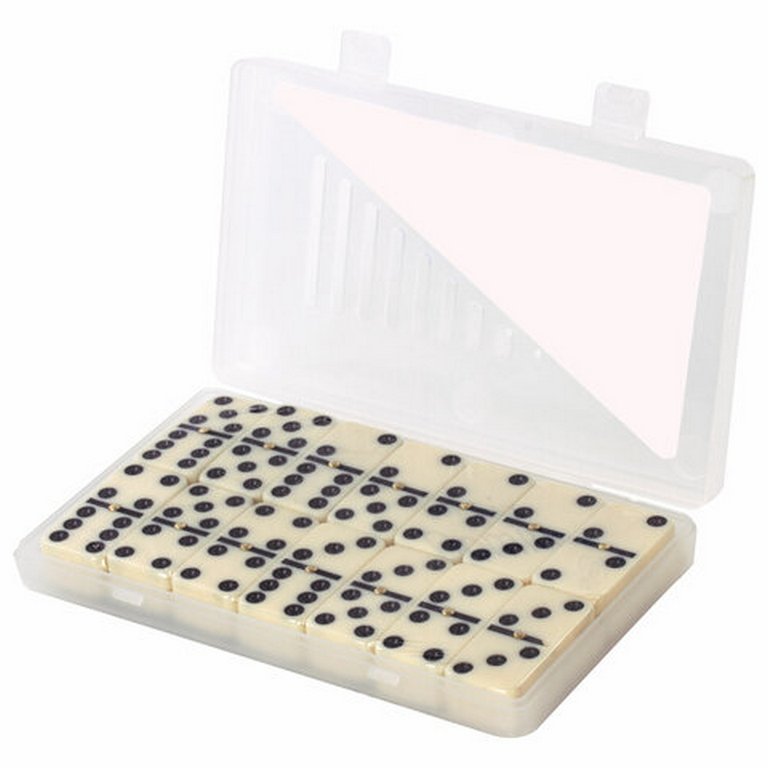 Игра настольная  Домино "Настоящее" (пластик) 17х10 см, ЗОЛОТАЯ СКАЗКА