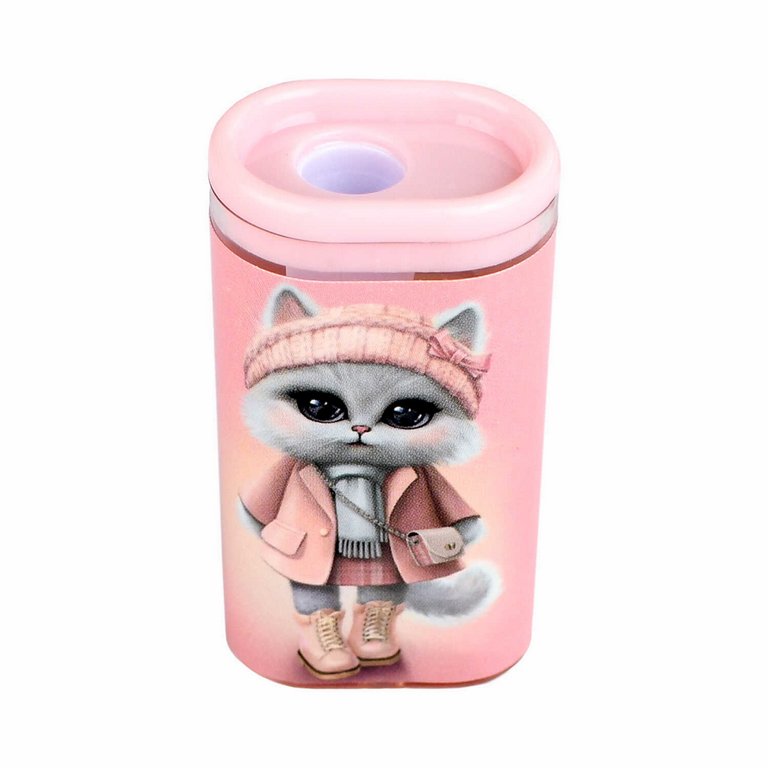 Точилка с контейнером Феникс+ "Городские кошечки" ассорти