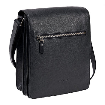 Сумка для документов Dr.Koffer 22*27*10см, нат. кожа, черный